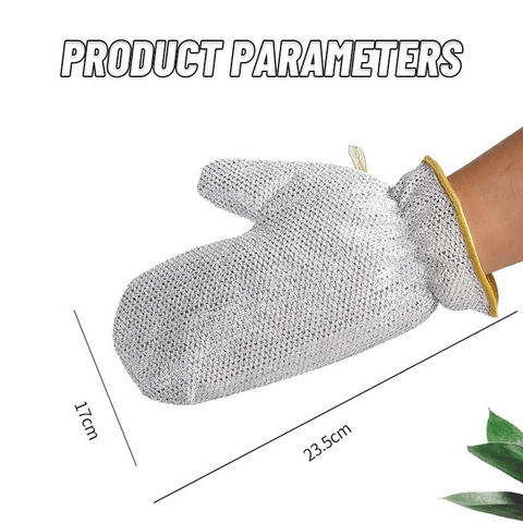 Bamboo Fiber Wire Dishwashing Gloves (Pack of 2)