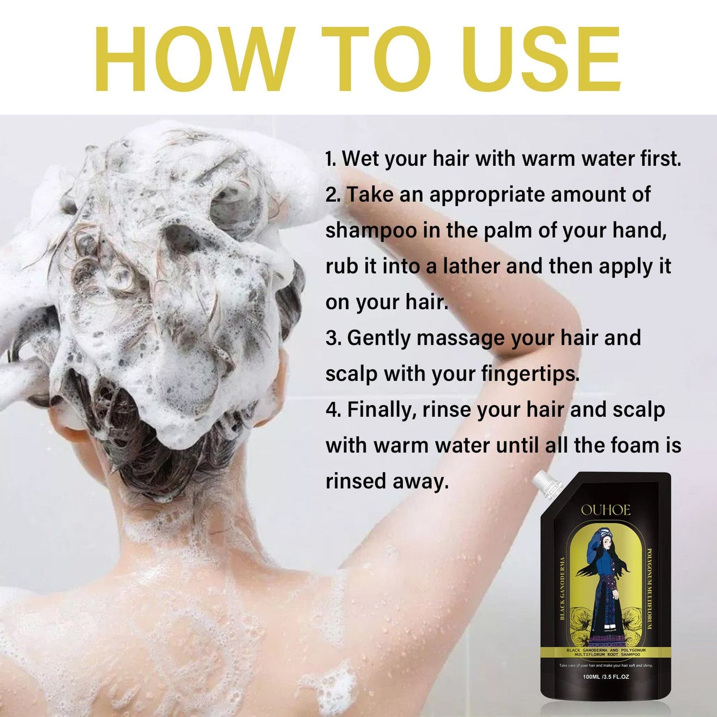Gingerra™️Ginger Anti-Hair Loss Shampoo (Pack of 3)