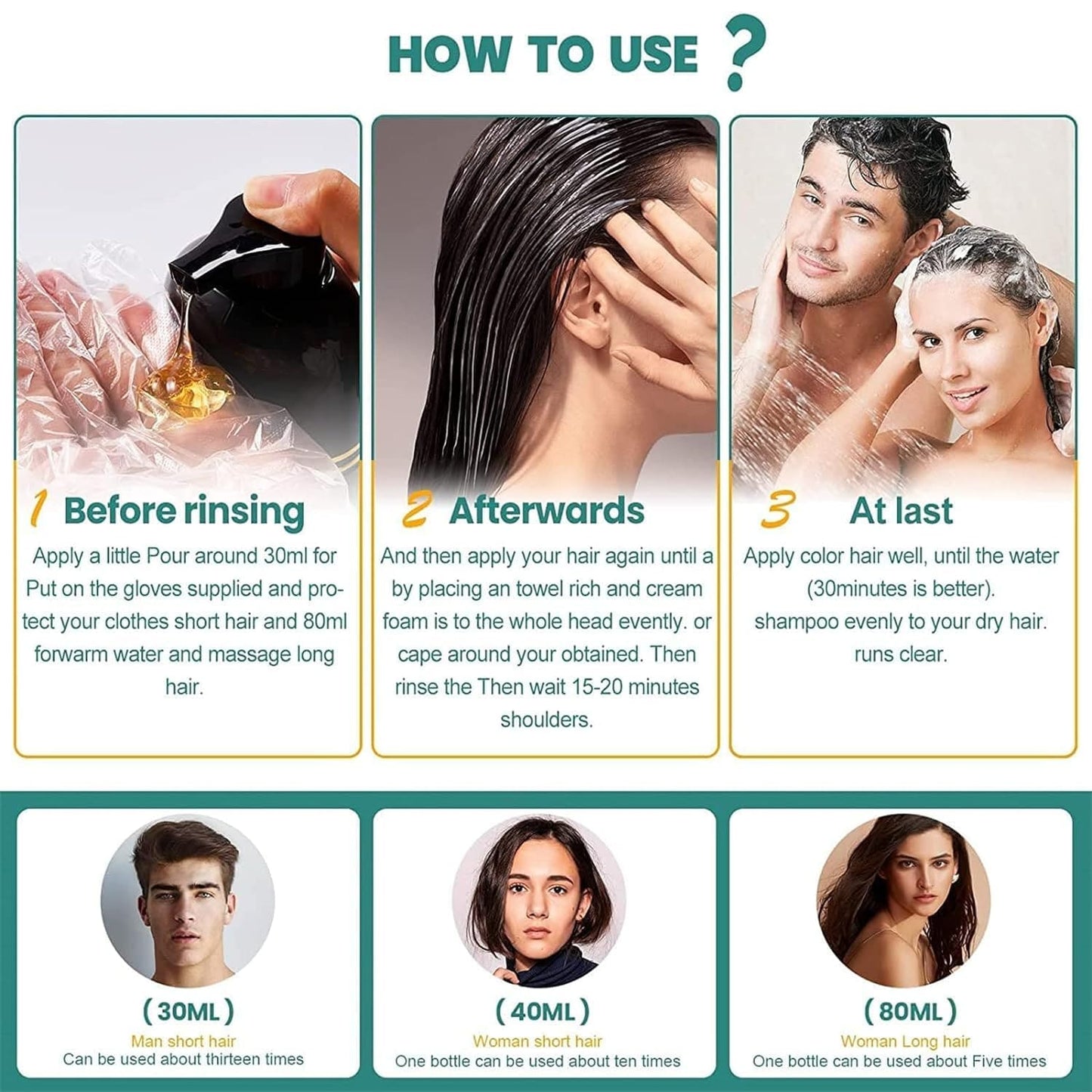 SilkPulse™ 3 in 1 Black Hair Dye Shampoo (Pack of 2)