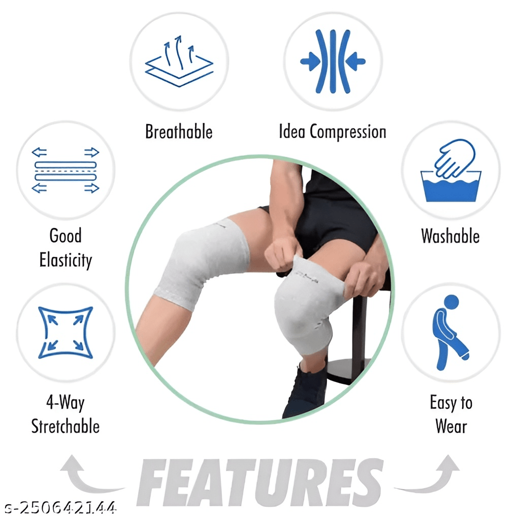 Bamboo Compression Knee Sleeves (Pack Of 2)