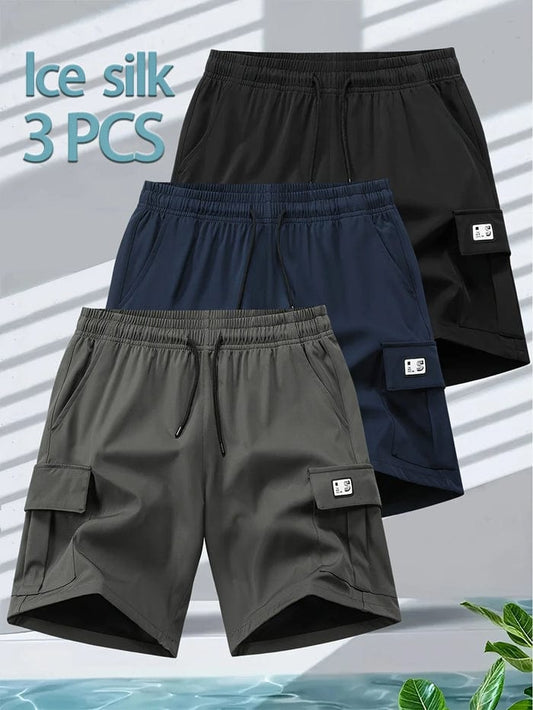 Cottoneerzy™ Cotton Cargo Shorts (Pack of 3)