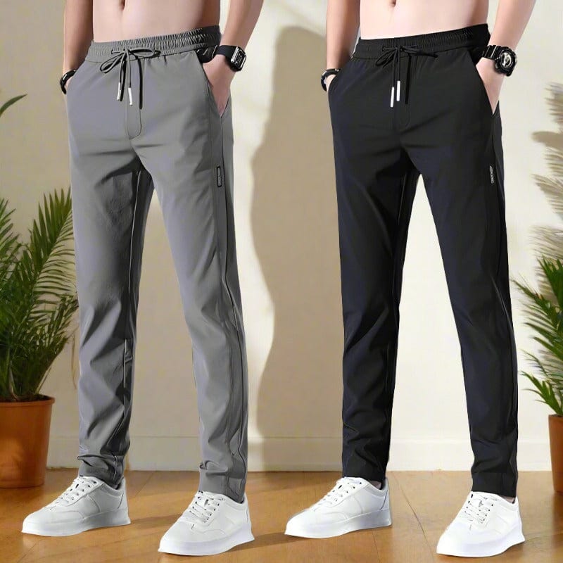 SwiFit™ Elastic Men's Track Pants (Pack of 2)