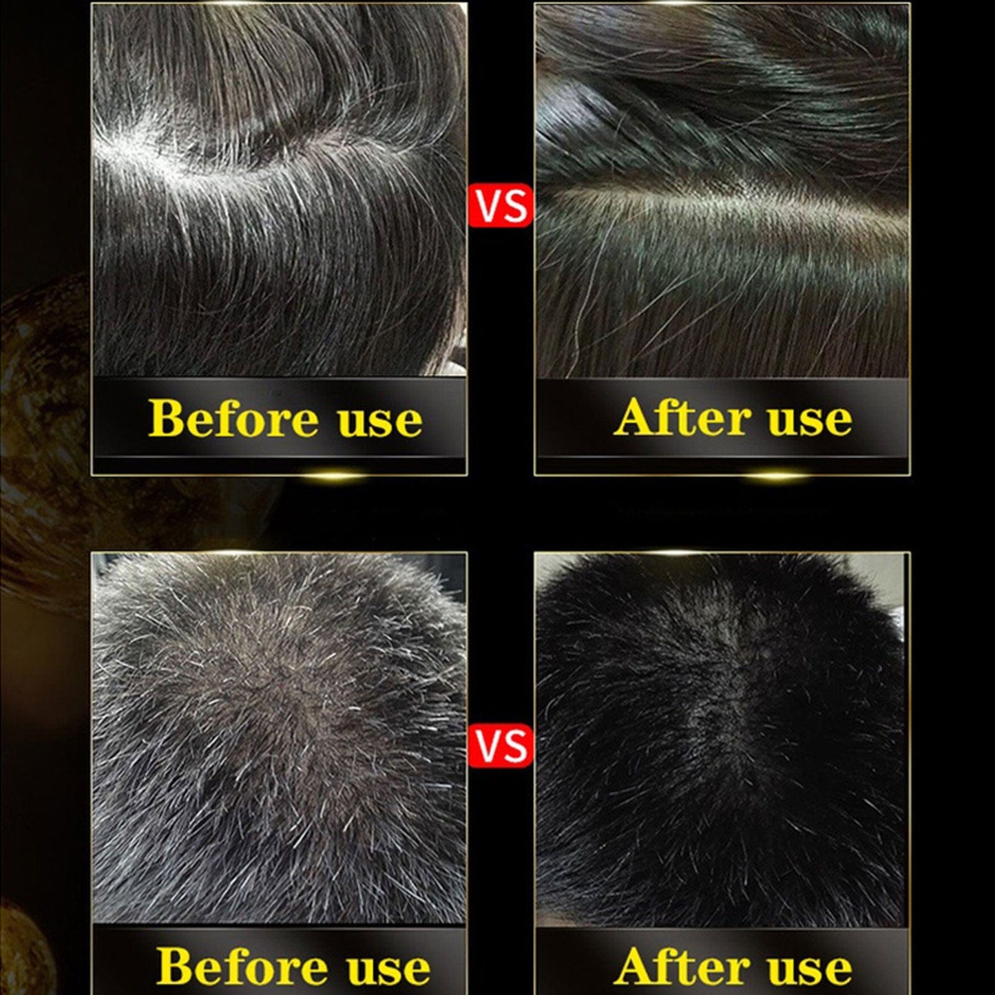 SilkPulse™ 3 in 1 Black Hair Dye Shampoo (Pack of 2)