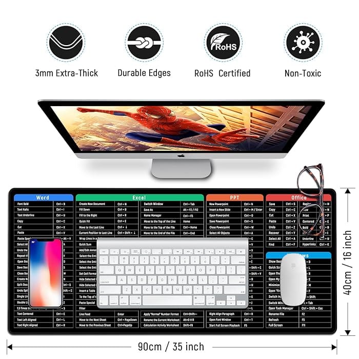 TypeGrip™️ Keyboard Shortcut MousePad
