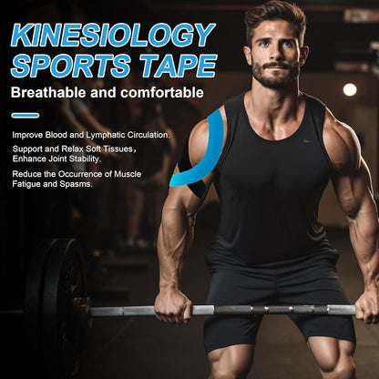 Kinestrixy™ Kinesiology Tape for Muscle Pain Relief