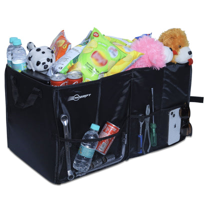Cubent 'Trunk Master' - Multi-Compartment Car Organizer for Garage, Sedan, SUV, Minivan