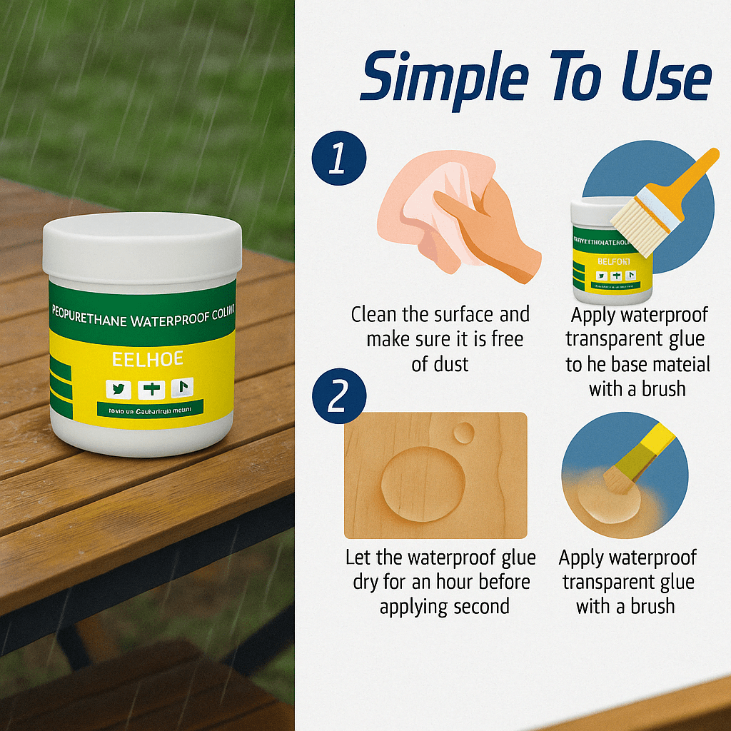 Strong Waterproof Invisible Glue | 50% Off + Brush Free