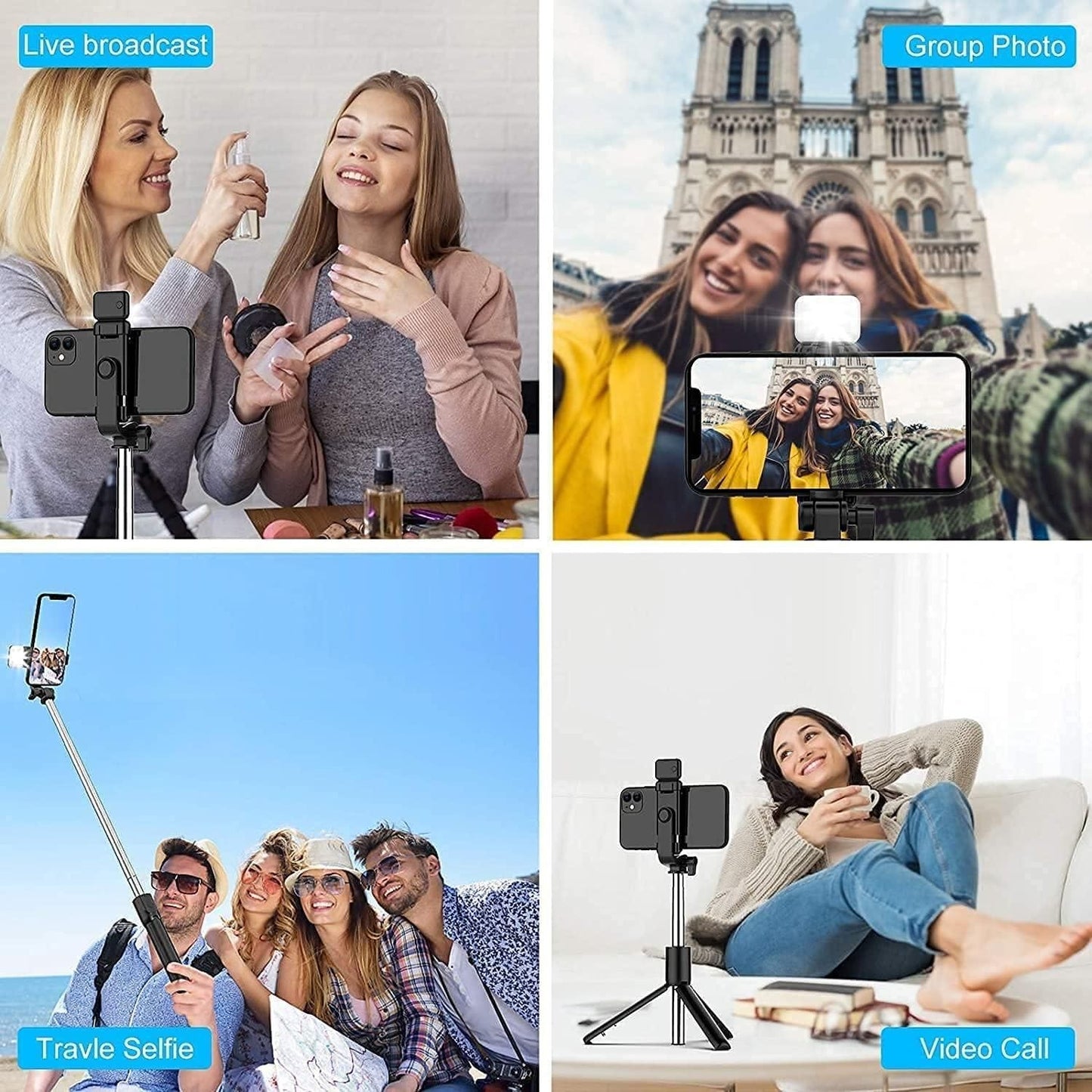 Tripodzy™ 3-in-1 Selfie Stick Tripod