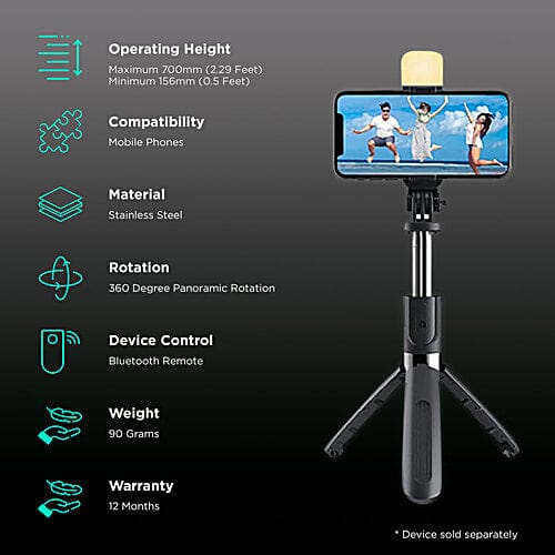 Tripodzy™ 3-in-1 Selfie Stick Tripod